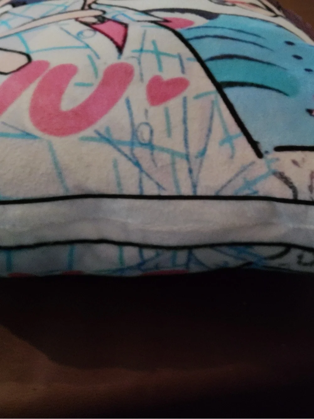 Anime Character Decorative Throw Pillow in Purple, Pink, Blue